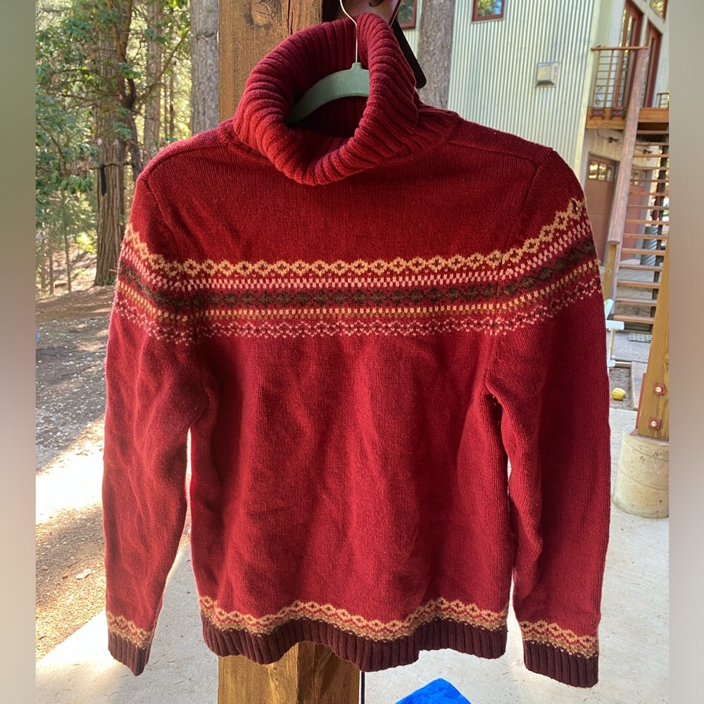 Eddie Bauer Wool Fair Isle Sweater